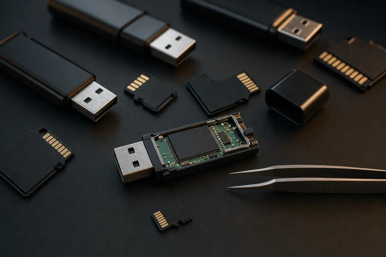 SD memory cards and USB flash drives for data recovery